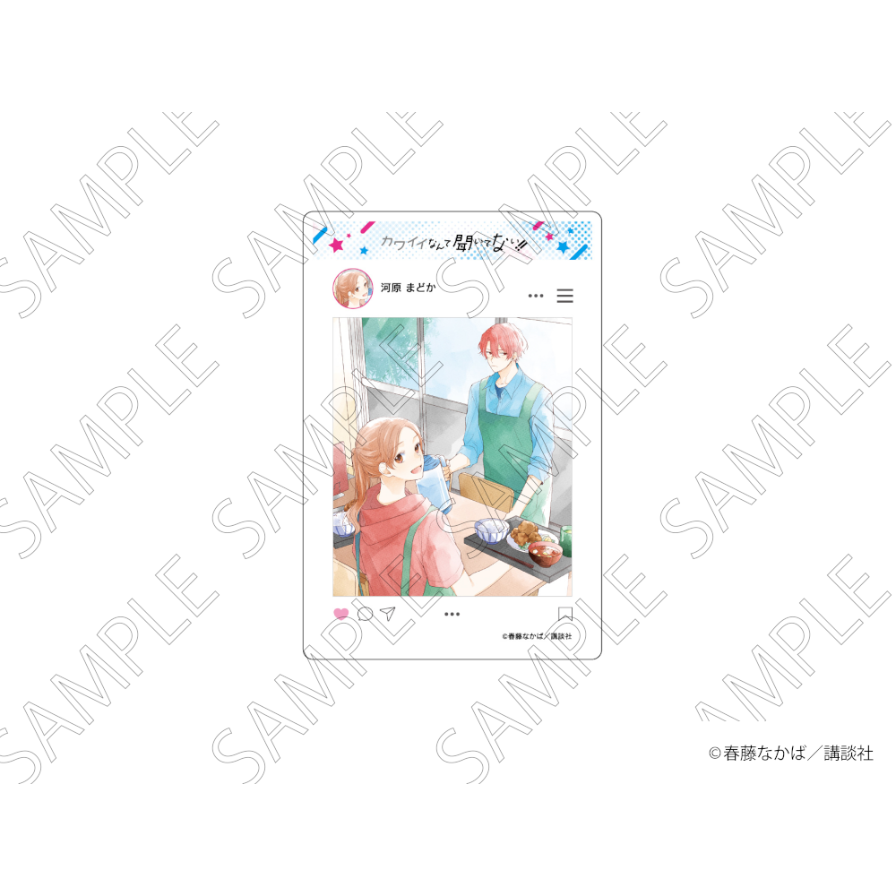 「カワイイなんて聞いてない！！」 SNS風アクリルカード A グッズ