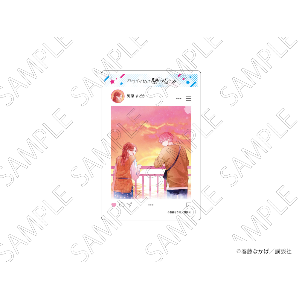 「カワイイなんて聞いてない！！」 SNS風アクリルカード B グッズ