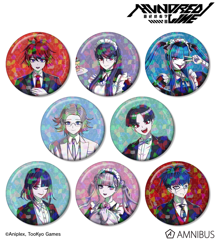 HUNDRED LINE -最終防衛学園-描き下ろし メイド&執事ver. トレーディングホログラム缶バッジ(単位/BOX)