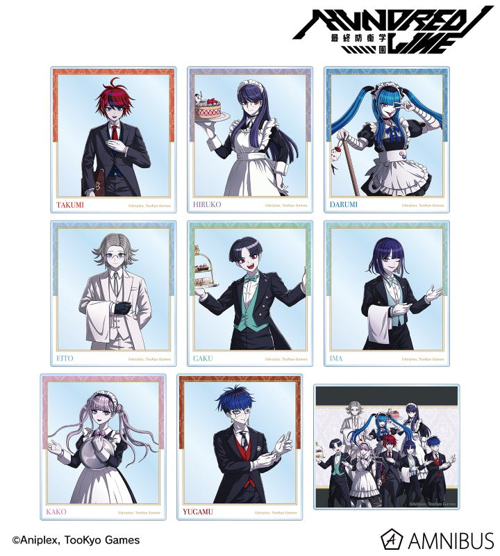 HUNDRED LINE -最終防衛学園-描き下ろし メイド&執事ver. トレーディングアクリルカード(単位/単品)