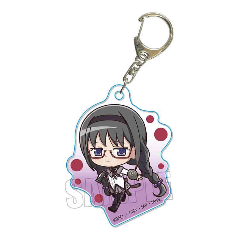 てくトコアクリルキーホルダー 魔法少女まどか☆マギカ/暁美 ほむら(眼鏡)