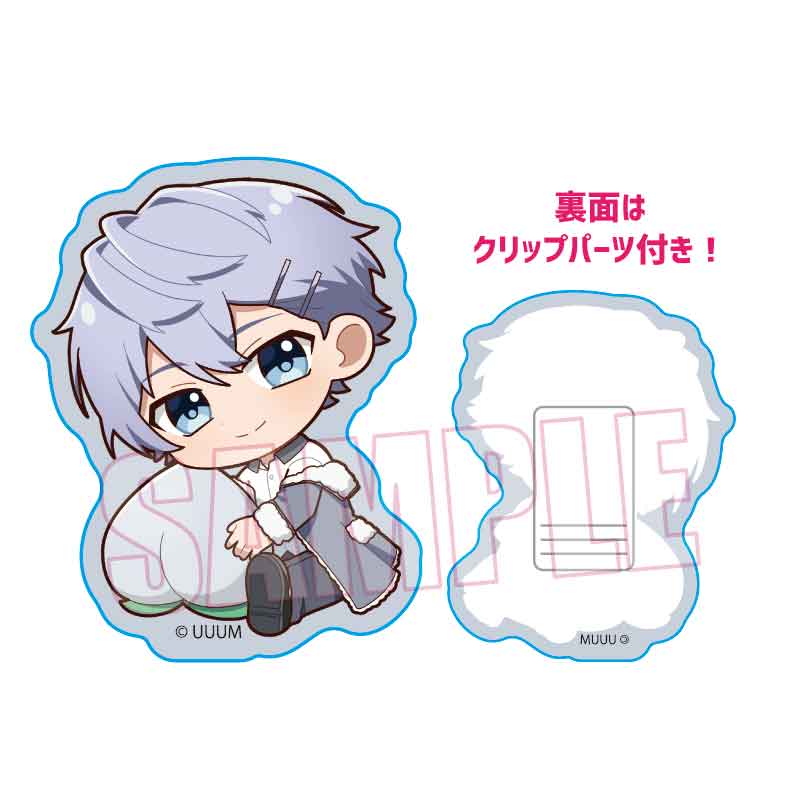 ぎゅぎゅっとアクリルクリップ カラフルピーチ/ヒロ