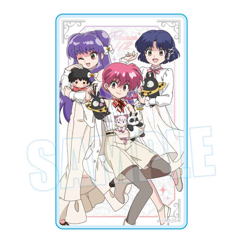 アクリルカード らんま1/2 らんま&あかね&シャンプー(ぬいぐるみといっしょ)
