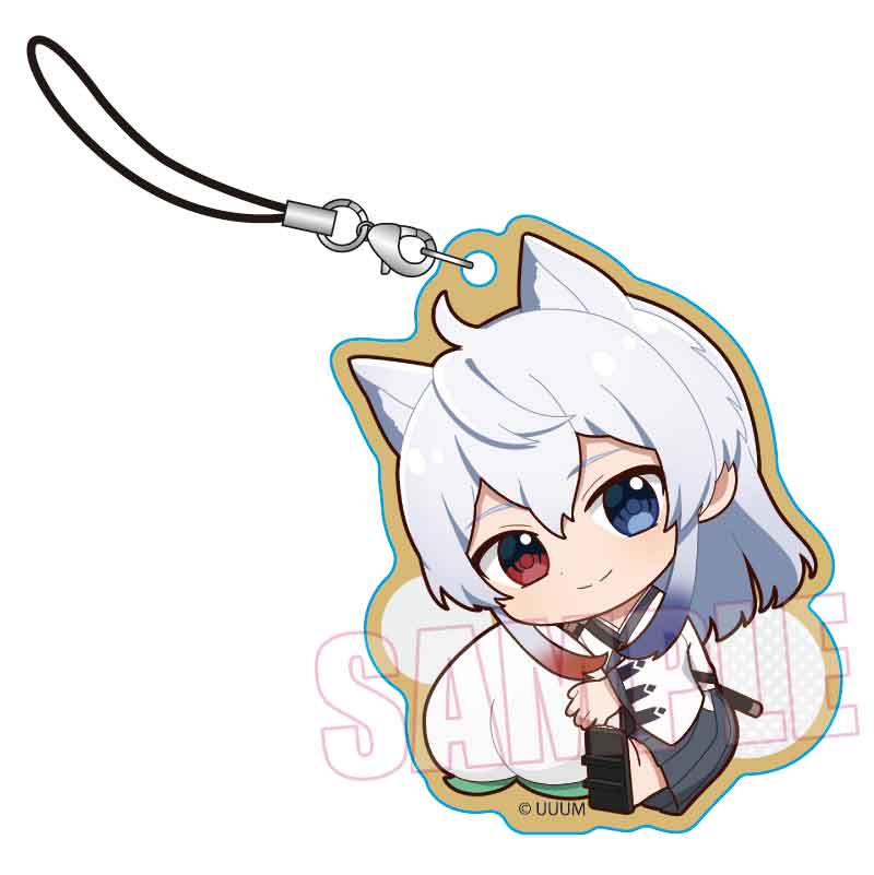 ぎゅぎゅっと木札ストラップ カラフルピーチ/どぬく