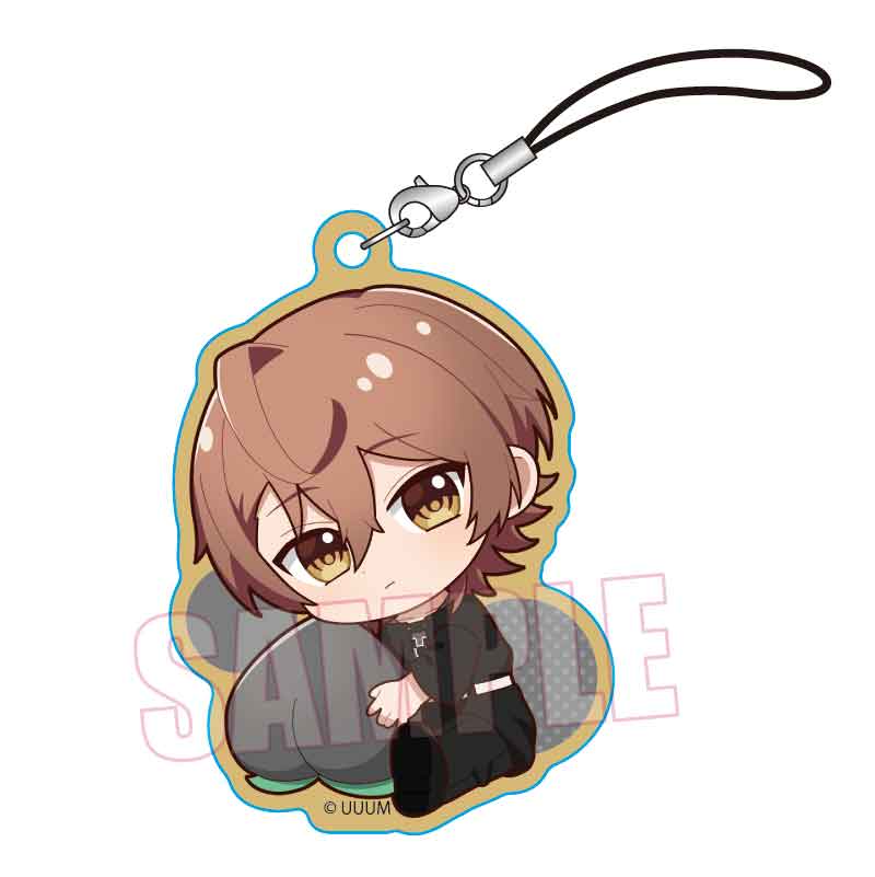 ぎゅぎゅっと木札ストラップ カラフルピーチ/うり