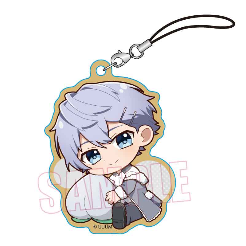 ぎゅぎゅっと木札ストラップ カラフルピーチ/ヒロ