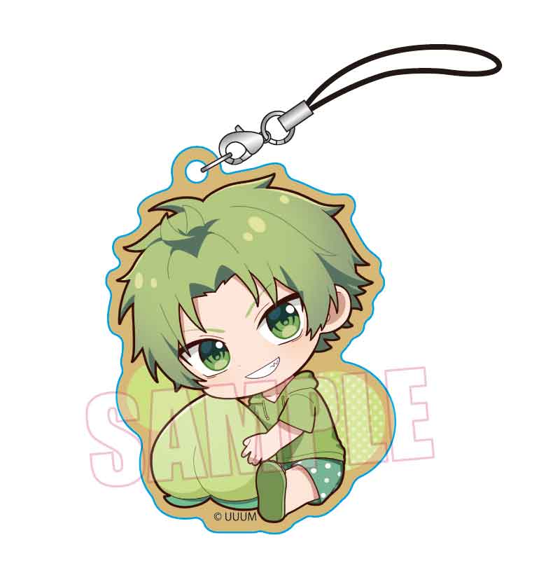 ぎゅぎゅっと木札ストラップ カラフルピーチ/シヴァ