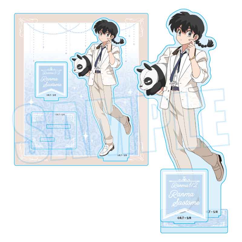 アクリルスタンド らんま1/2 早乙女 乱馬(ぬいぐるみといっしょ)