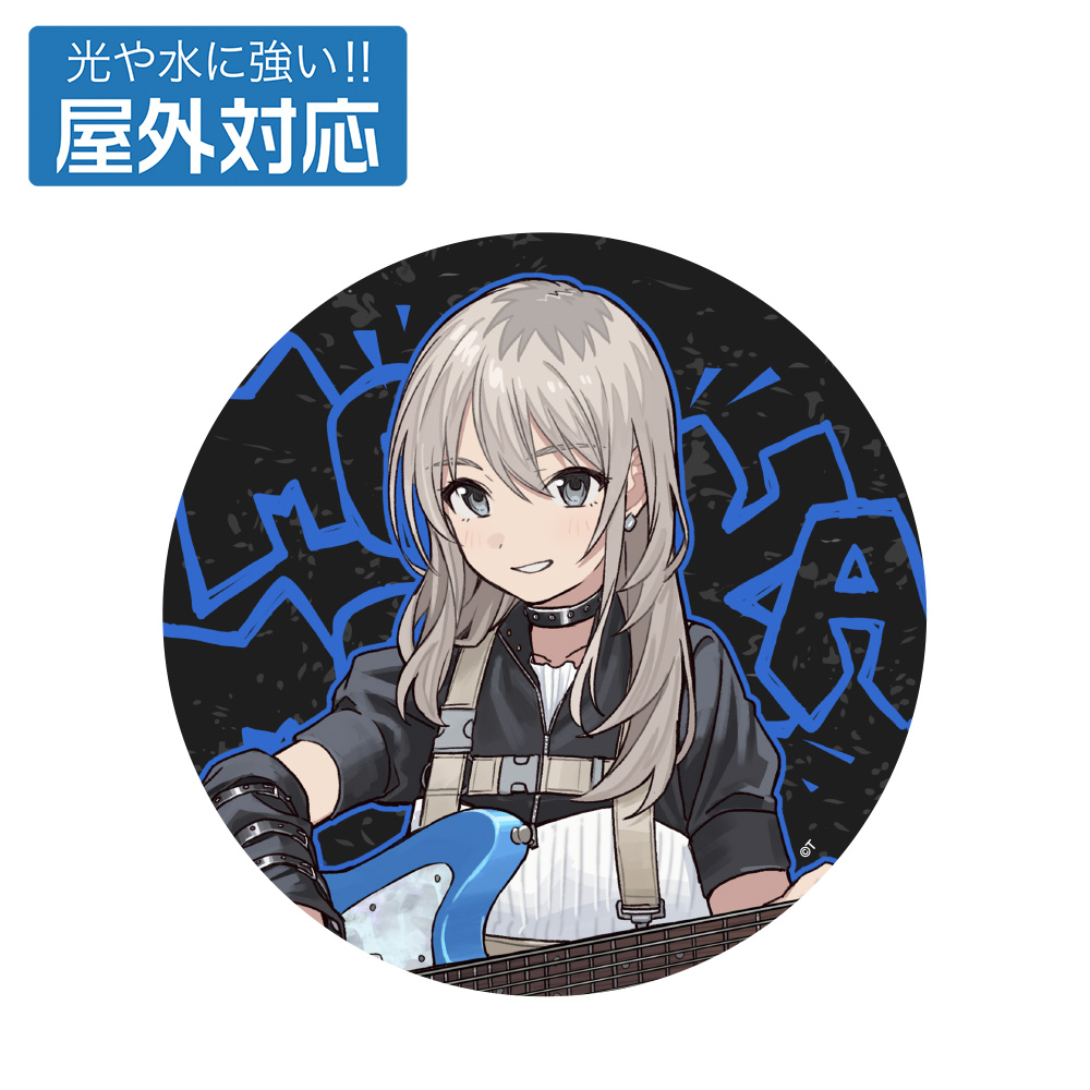 ガールズバンドクライ　描き下ろし　河原木桃香　屋外対応ステッカー　アー写Ｖｅｒ．