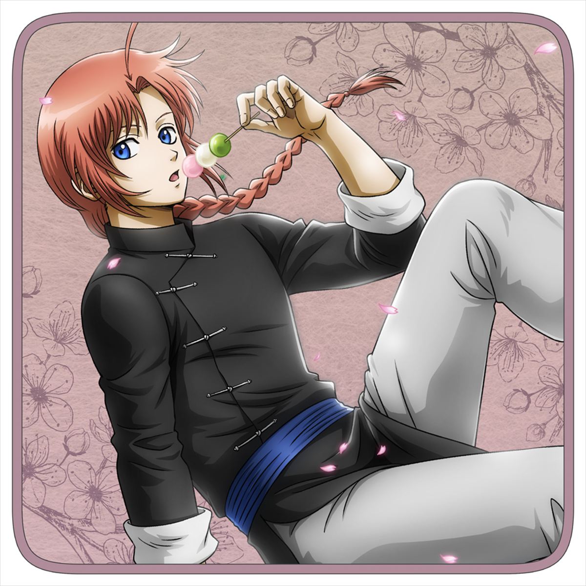 描き下ろし　神威　フルカラーハンドタオル　小窓から覗く景色Ｖｅｒ．