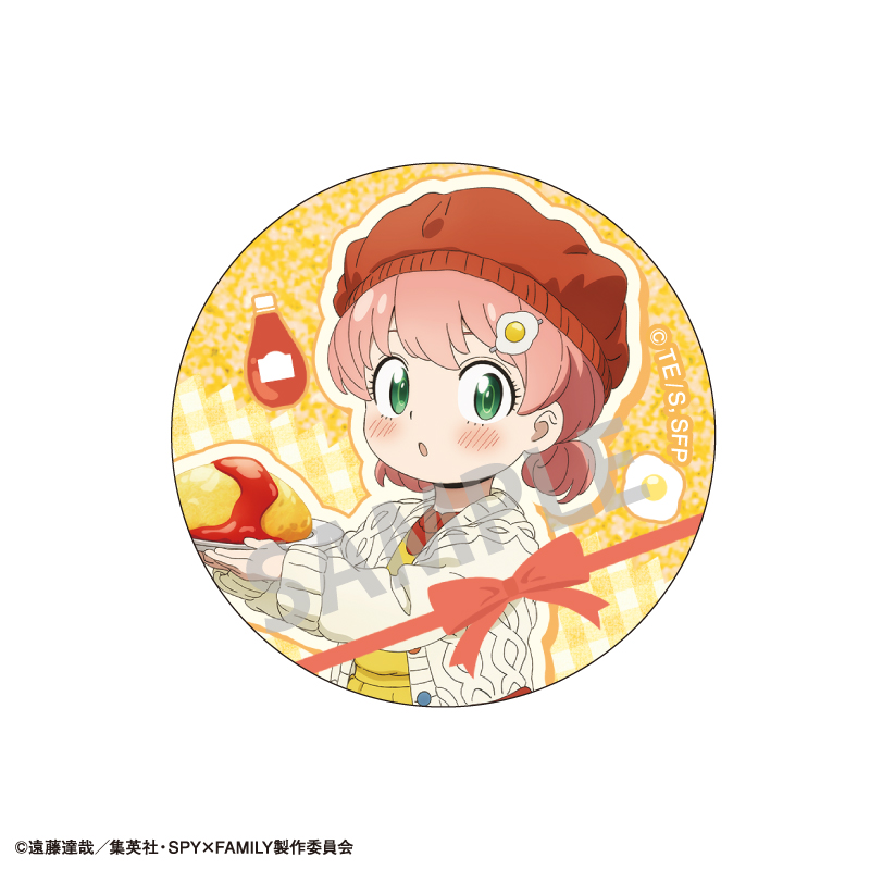 SPY×FAMILY　トレーディンググリッター缶バッジ／食べ物
