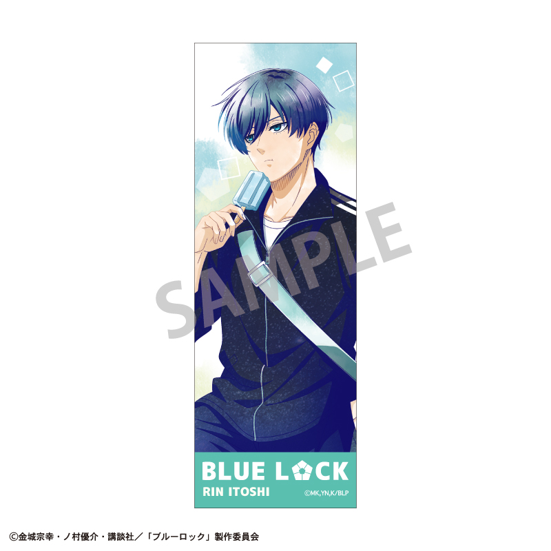 ブルーロック　ロングスクエア缶バッジ　糸師 凛／ノスタルジー／カミアニTOUCH