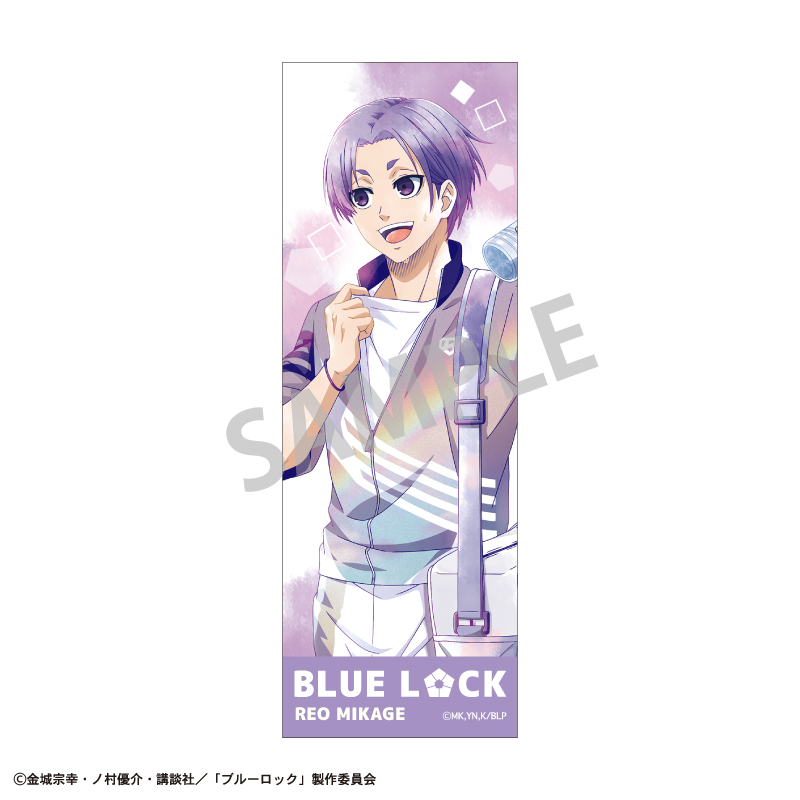 ブルーロック　ロングスクエア缶バッジ　御影 玲王／ノスタルジー／カミアニTOUCH