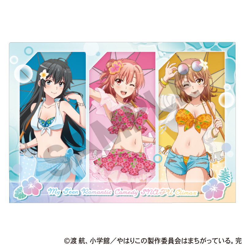 やはり俺の青春ラブコメはまちがっている。完　シングルクリアファイル　集合　水着パラソル