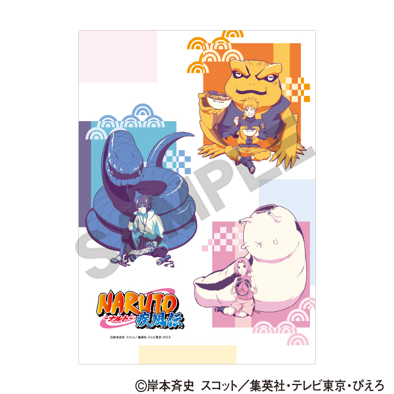 NARUTO-ナルト- 疾風伝　シングルクリアファイル　ナルト/サスケ/サクラ　ひと休み　クラパレット
