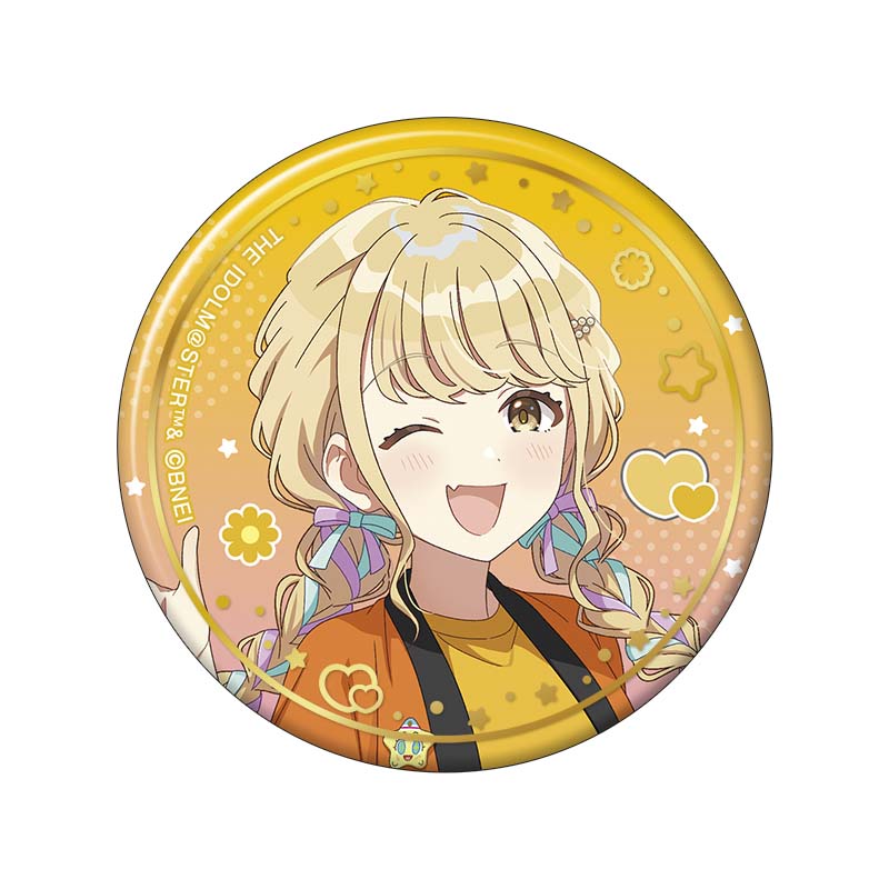 学園アイドルマスター 箔押し缶バッジ／藤田ことね　初星文化祭フェア