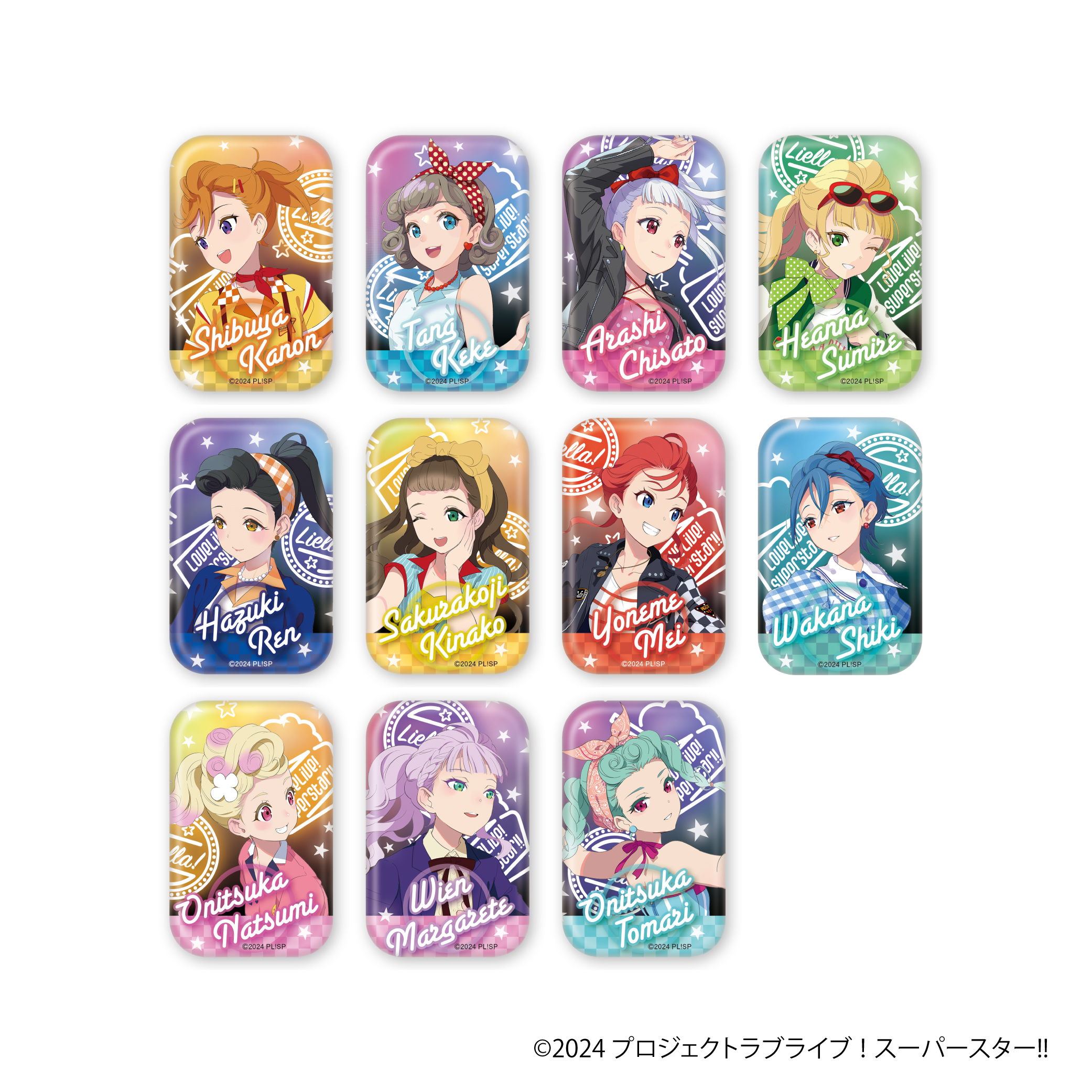 ラブライブ！スーパースター!! スクエアキャラバッジコレクション