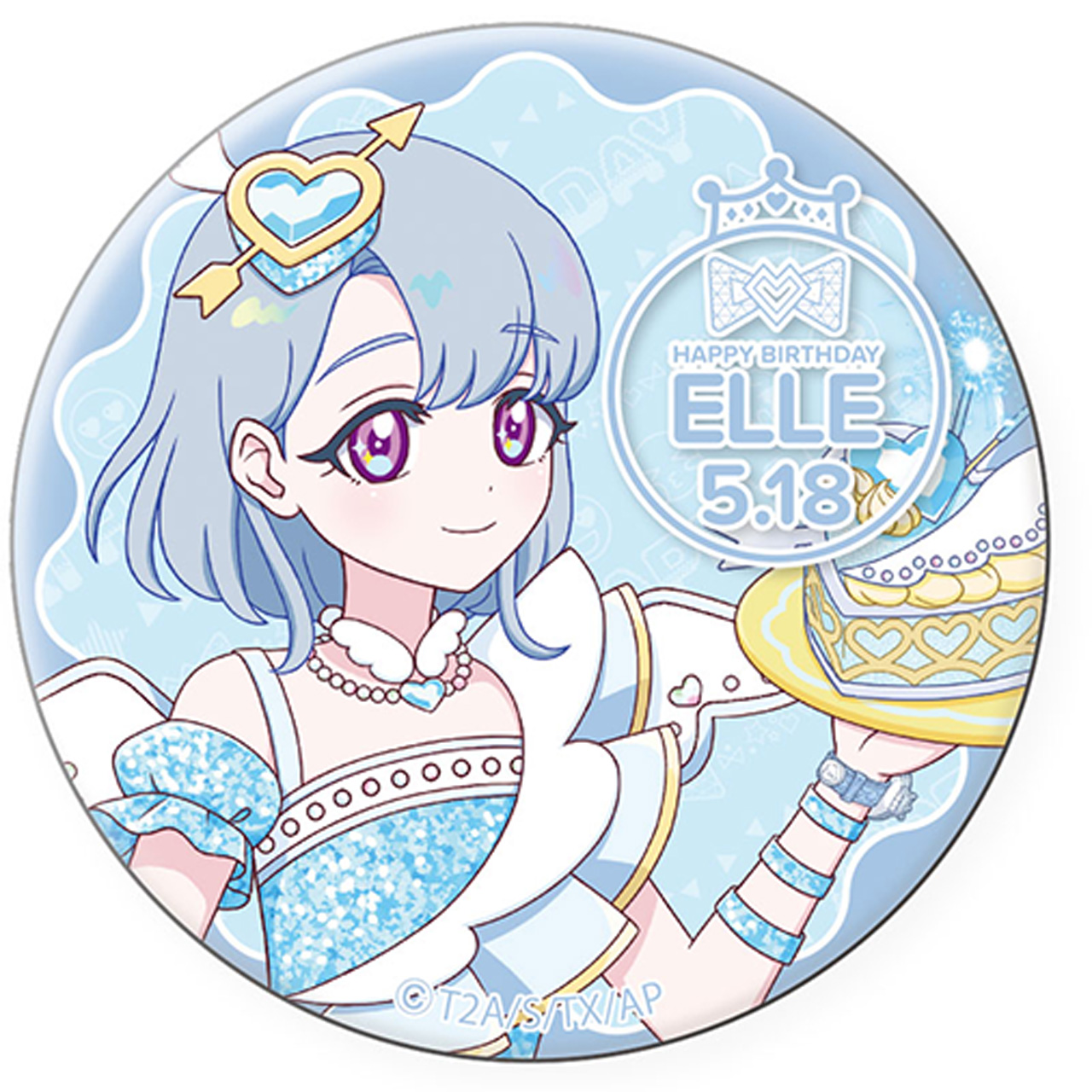 ひみつのアイプリ　ハピプリバースデー202505 缶バッジ える