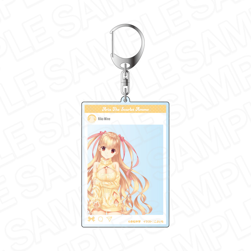 緋弾のアリア　SNS風アクリルキーホルダー　峰 理子　セクシーニット ver.