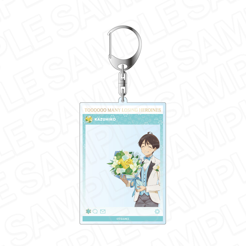 TVアニメ「負けヒロインが多すぎる！」　SNS風アクリルキーホルダー　温水和彦　1st anniversary ver.