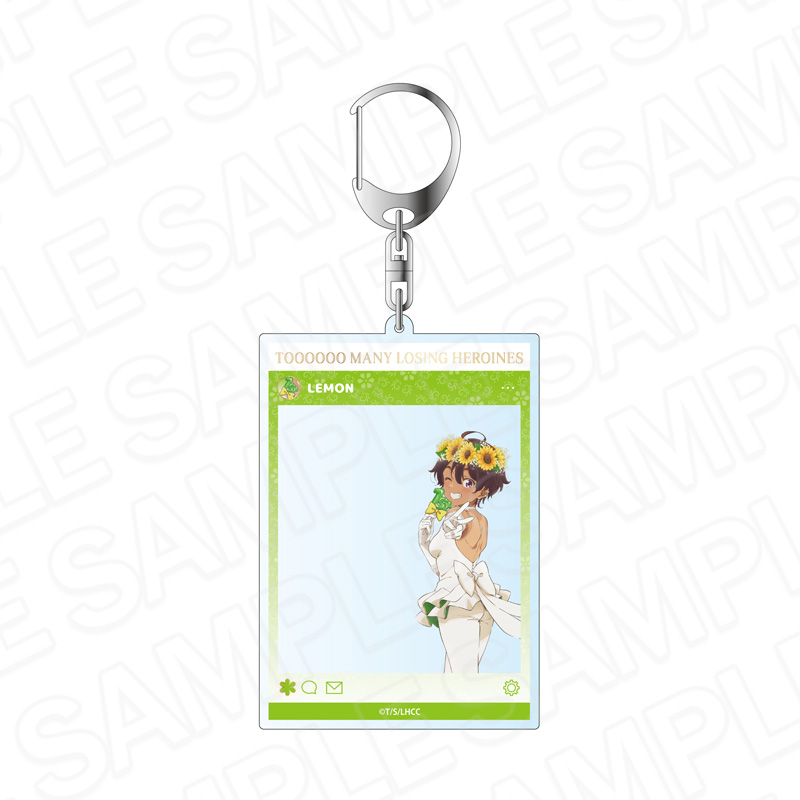 TVアニメ「負けヒロインが多すぎる！」　SNS風アクリルキーホルダー　焼塩檸檬　1st anniversary ver.