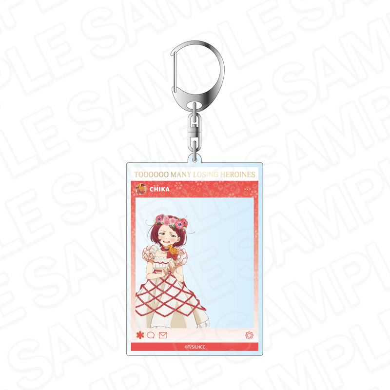 TVアニメ「負けヒロインが多すぎる！」　SNS風アクリルキーホルダー　小鞠知花　1st anniversary ver.