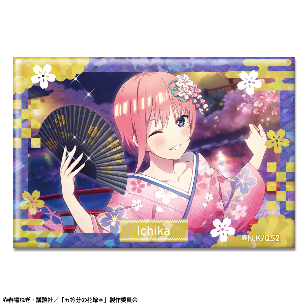 五等分の花嫁＊ ホログラム缶バッジ Ver.2 デザイン01(中野一花/A)