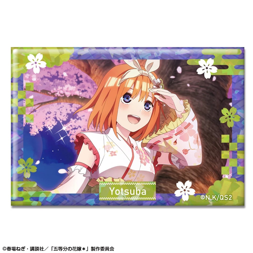 五等分の花嫁＊ ホログラム缶バッジ Ver.2 デザイン04(中野四葉/A)