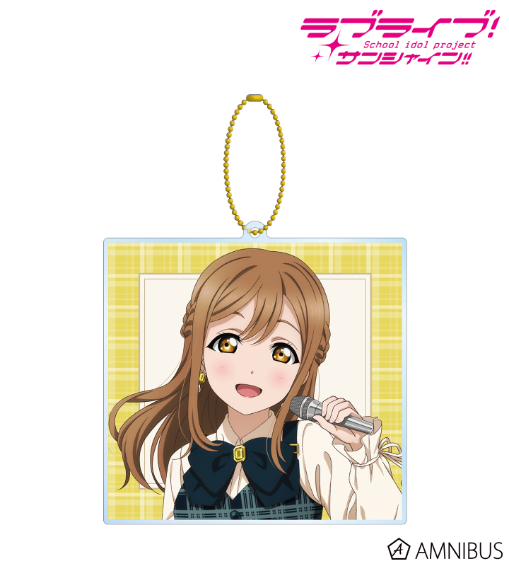 描き下ろし 国木田 花丸 チェックワンピース衣装ver. BIGアクリルキーホルダー