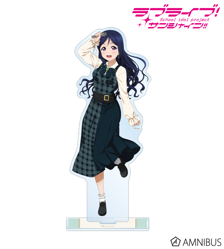 描き下ろし 松浦 果南 チェックワンピース衣装ver. BIGアクリルスタンド