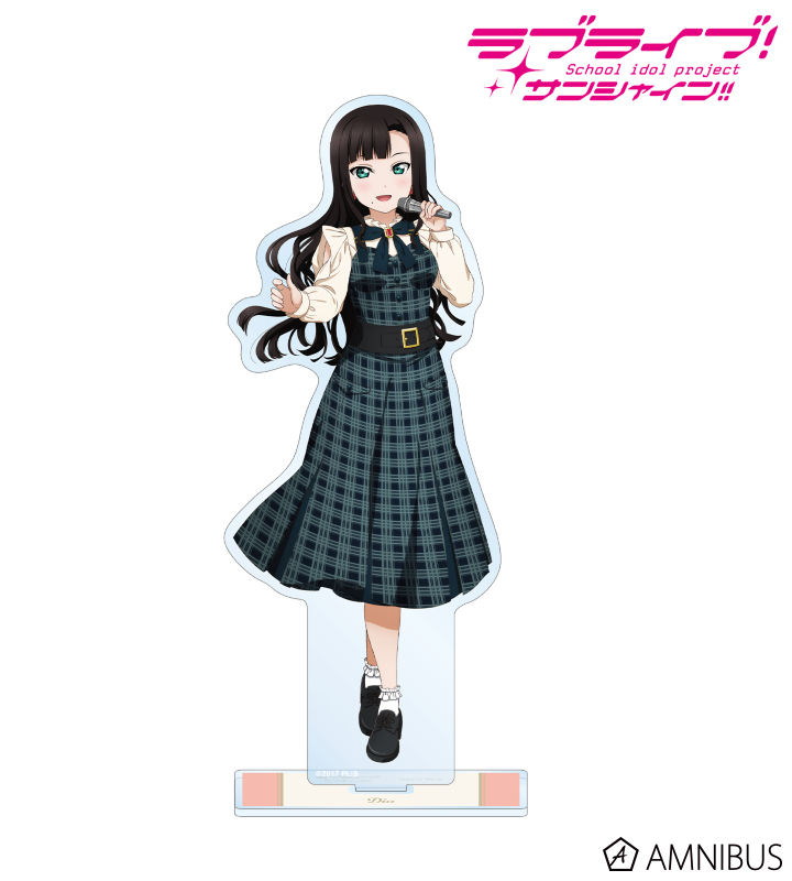 描き下ろし 黒澤 ダイヤ チェックワンピース衣装ver. BIGアクリルスタンド