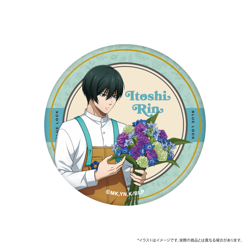 ブルーロック 缶バッジ 糸師 凛(お花屋さん)