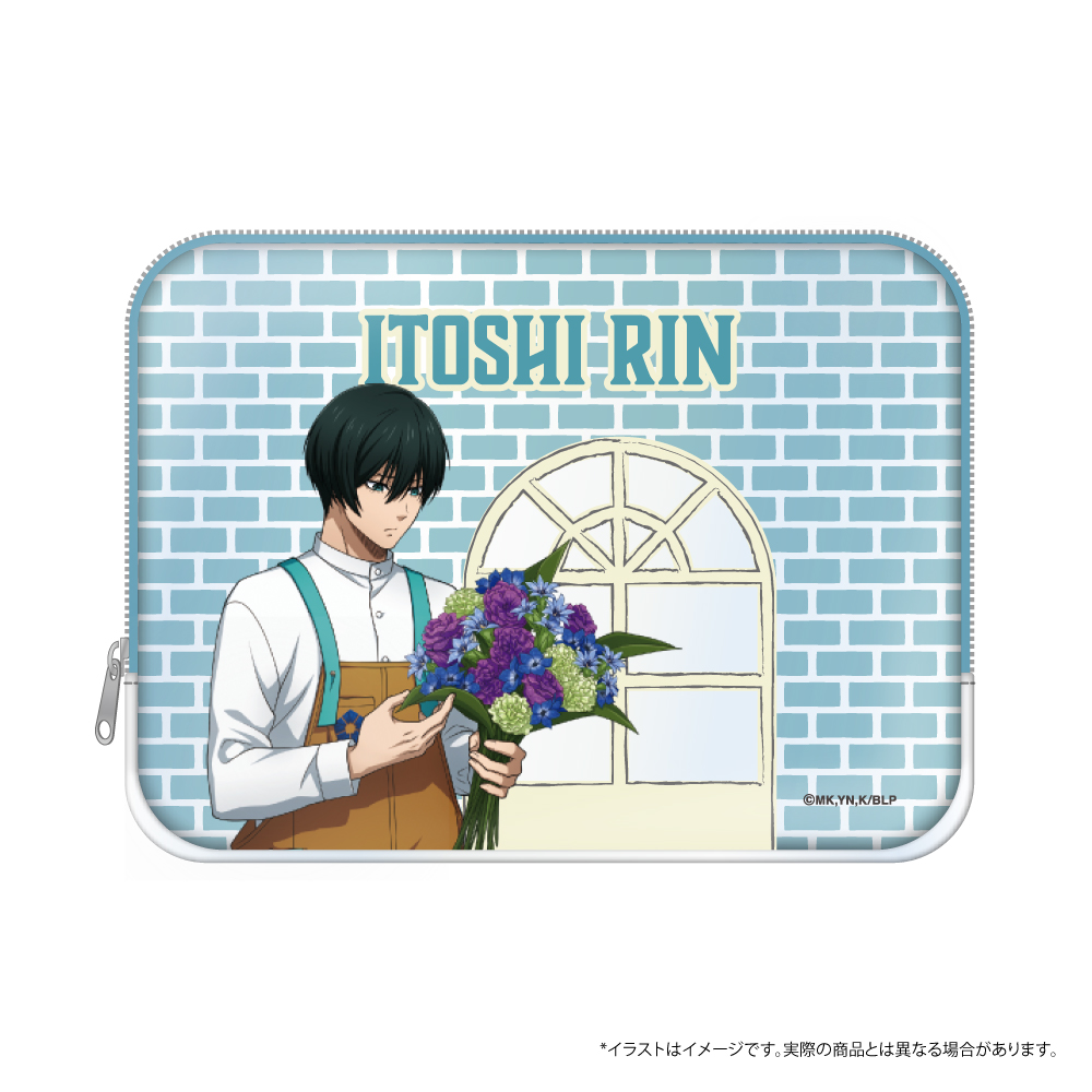 ブルーロック スクエアポーチ 糸師 凛(お花屋さん)