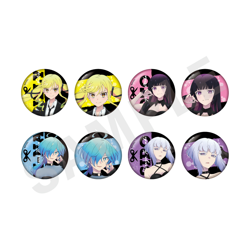 ロックは淑女の嗜みでして　トレーディング缶バッジ（全8種）