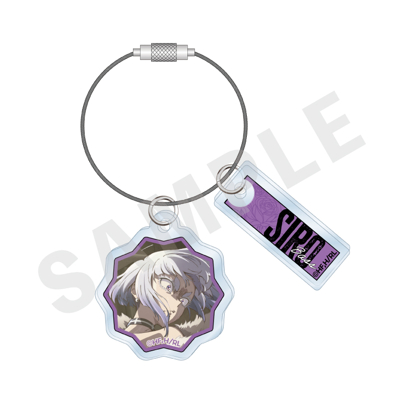 ロックは淑女の嗜みでして　ワイヤー付きアクリルチャーム（白矢環）