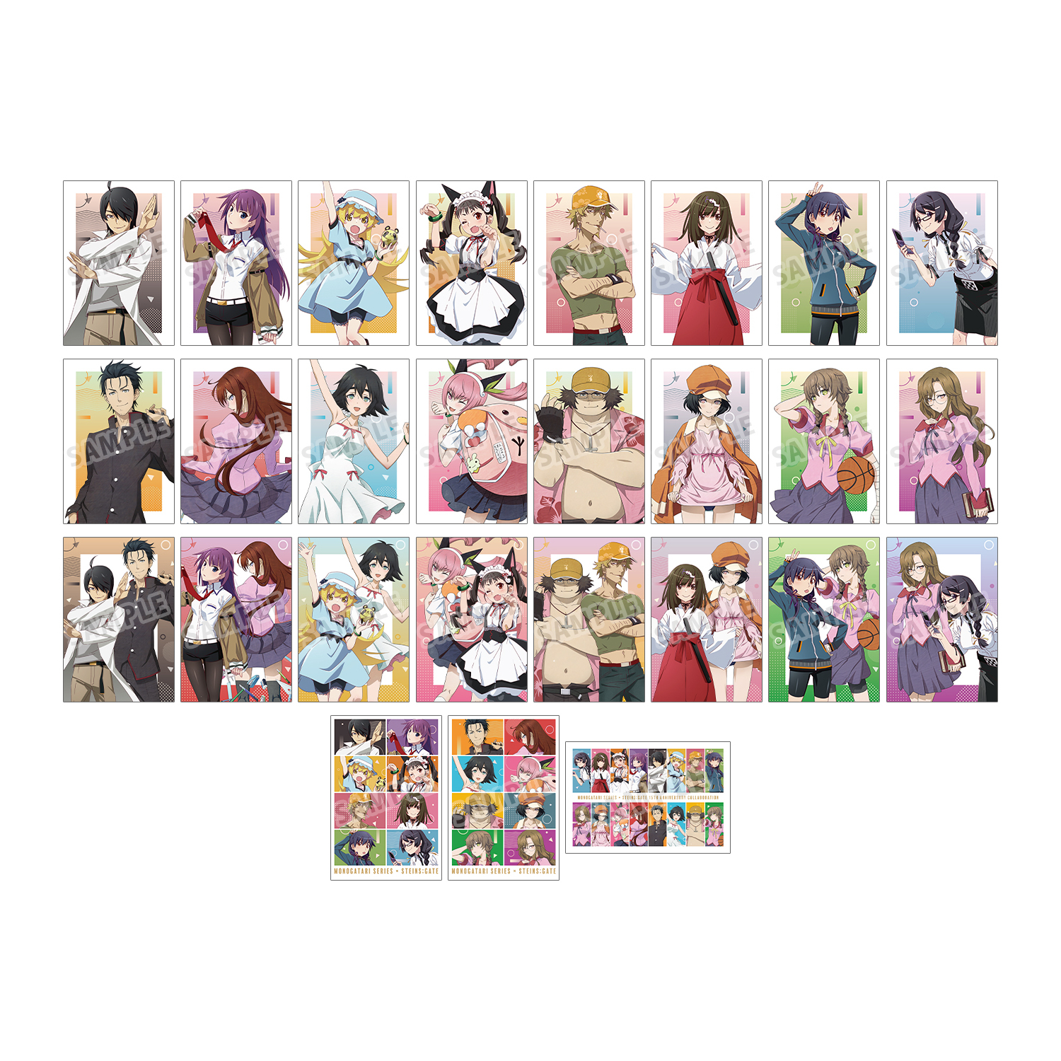 物語シリーズ×STEINS;GATE 描き下ろし コラボイラストver. トレーディングポストカード