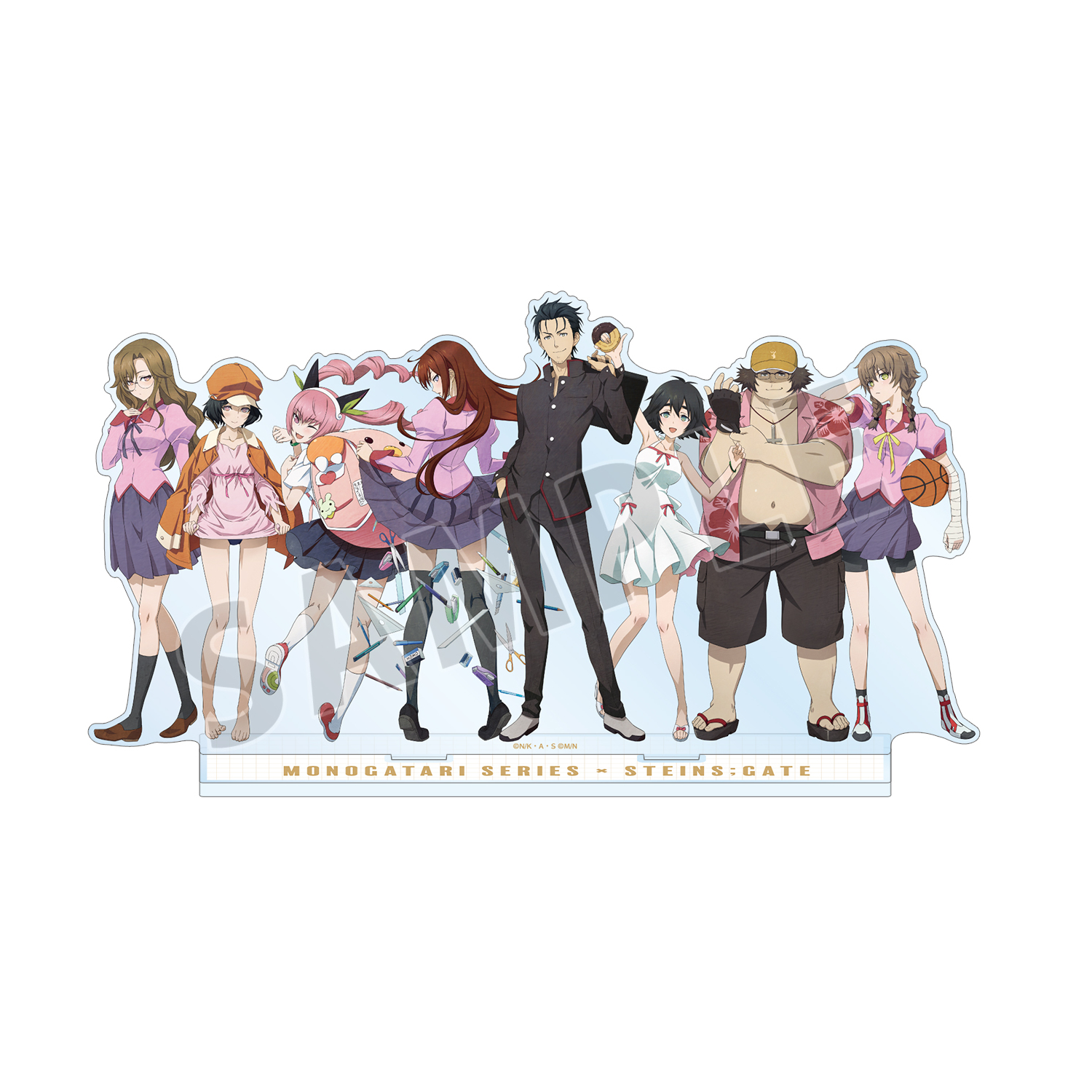 物語シリーズ×STEINS;GATE 描き下ろし コラボイラストver. 集合B 集合BIGアクリルスタンド