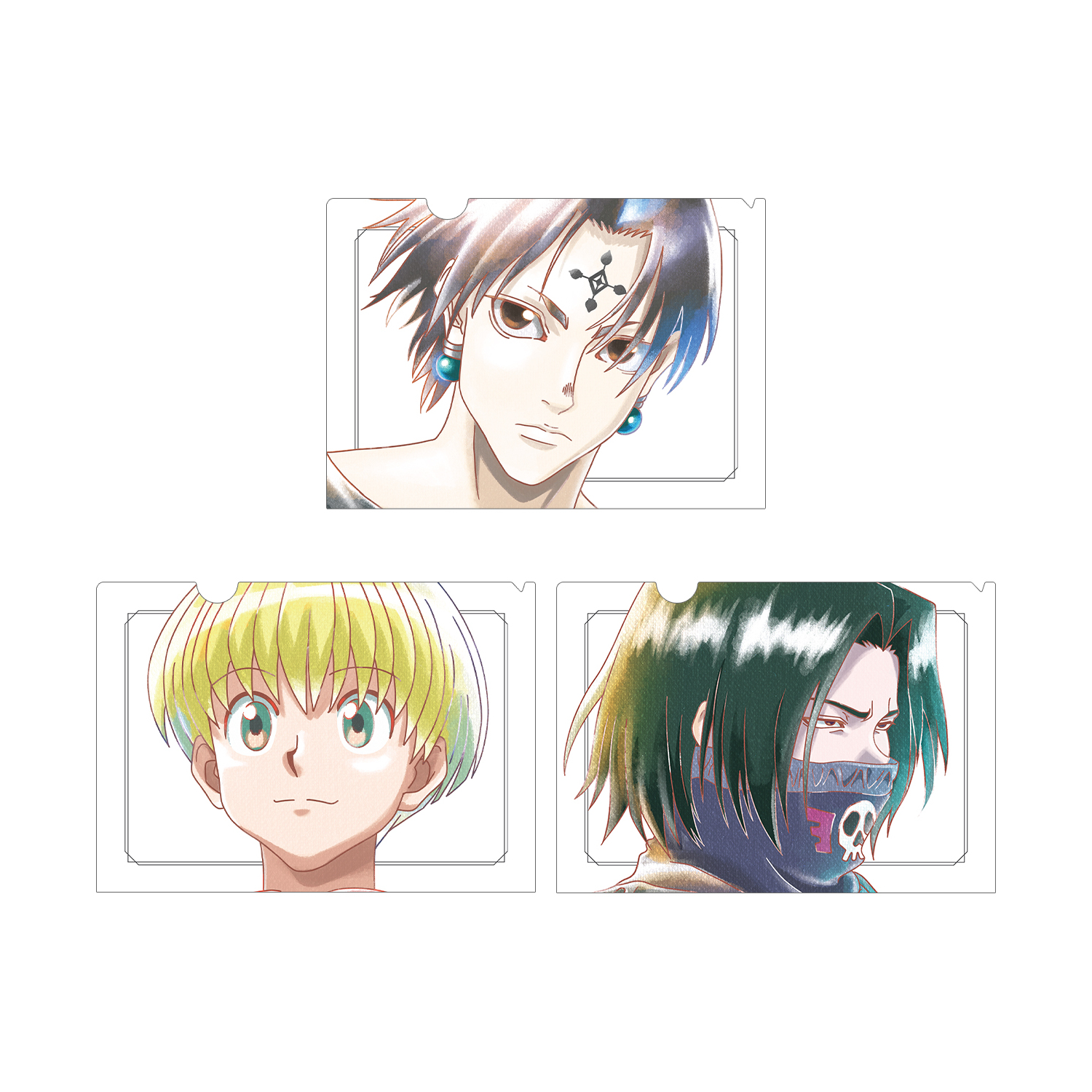 HUNTER×HUNTER Ani-Art aqua label 第2弾 クリアファイル3枚セット ver.B