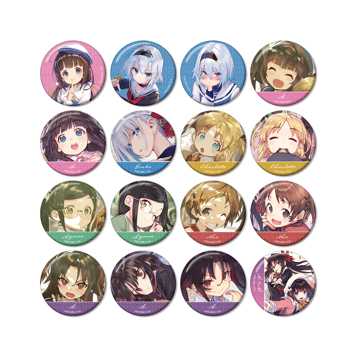 りゅうおうのおしごと！ トレーディング原作イラストグリッター缶バッジ