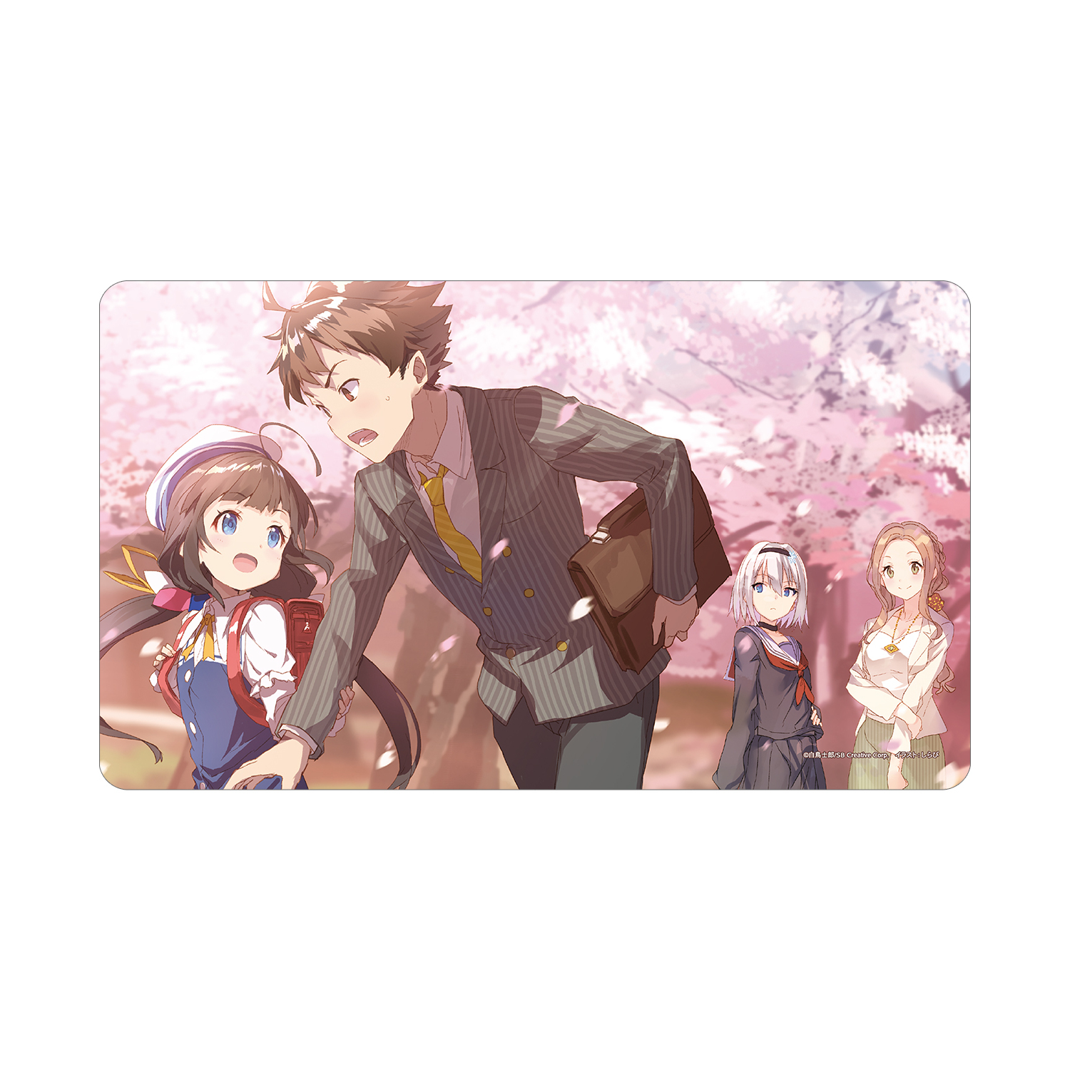 りゅうおうのおしごと！ 集合 原作イラスト マルチデスクマット ver.A