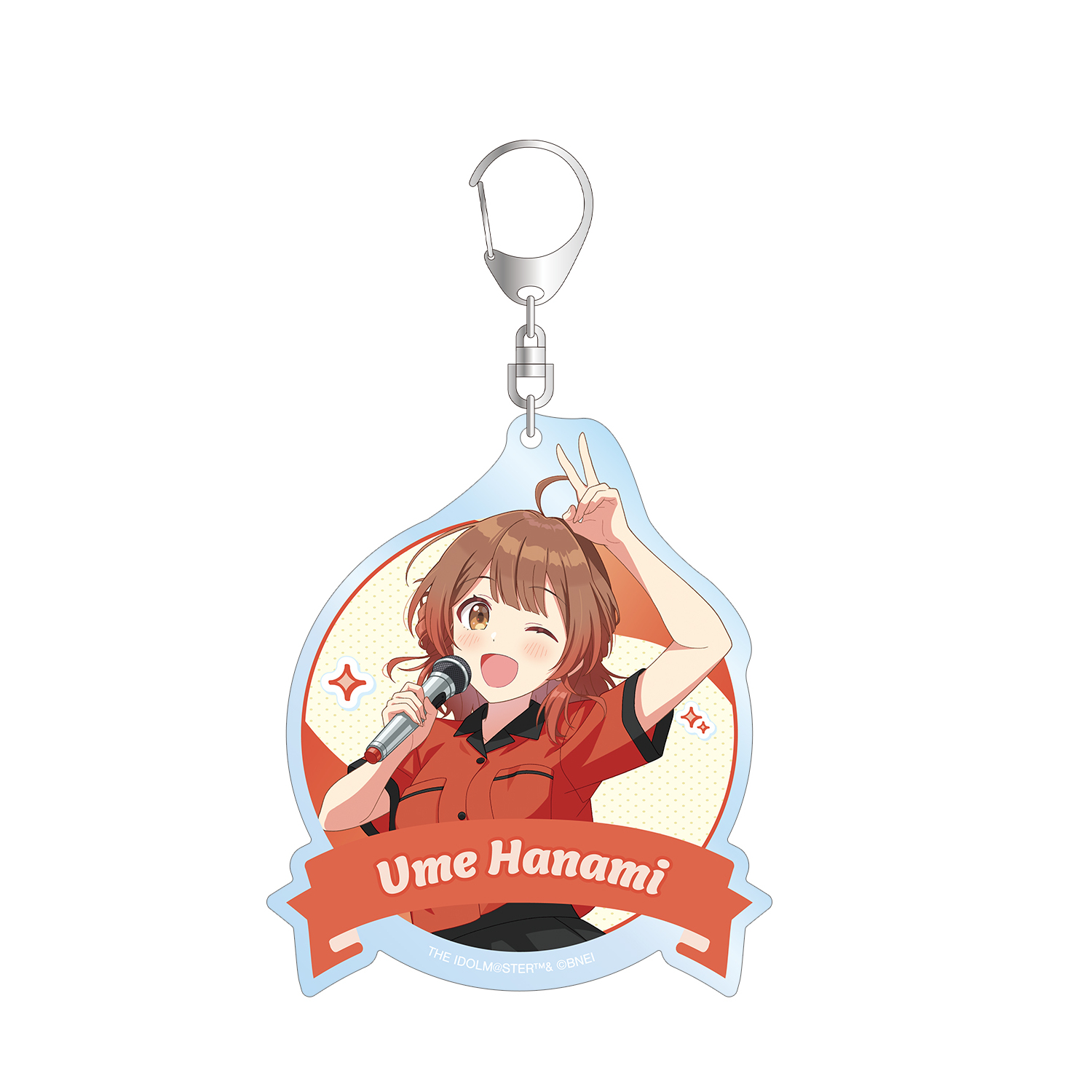 学園アイドルマスター 描き下ろし 花海佑芽 ボウリングシャツver. BIGアクリルキーホルダー