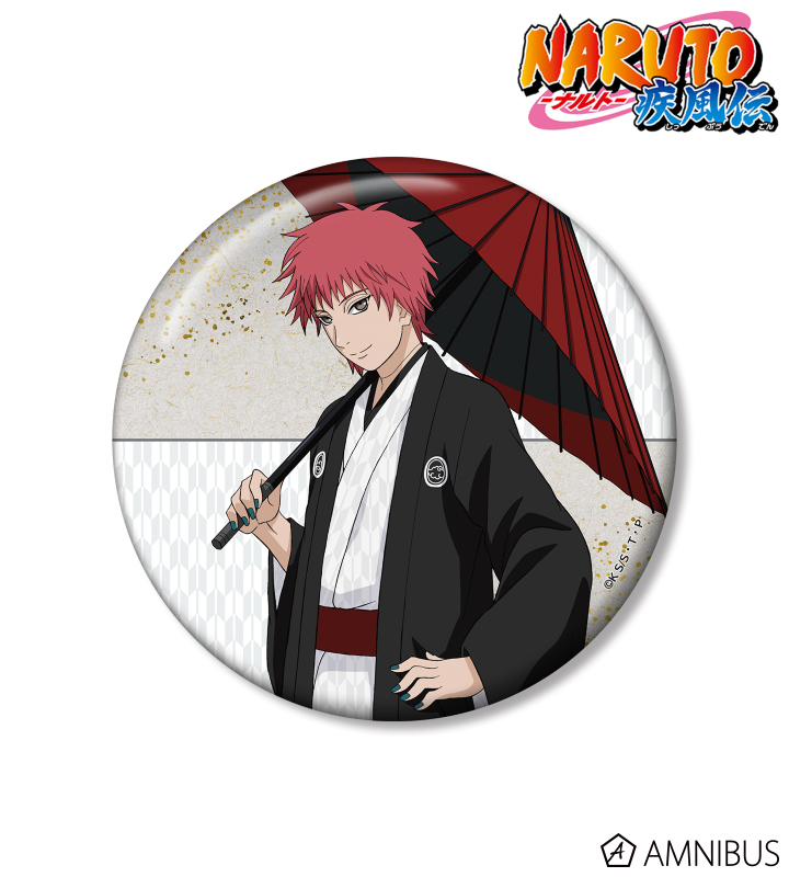 NARUTO-ナルト- 疾風伝 描き下ろし サソリ 番傘和装ver. 100mm缶バッジ