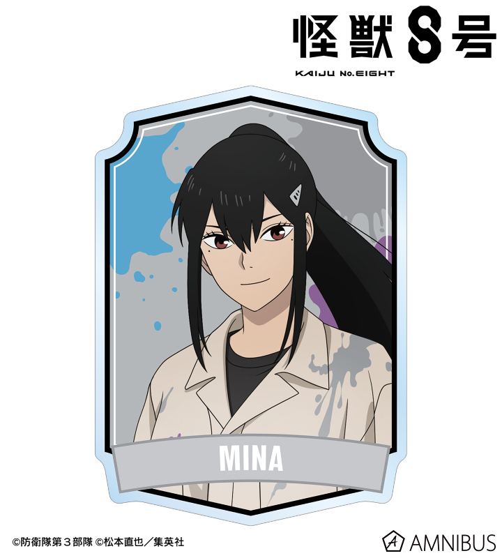 怪獣８号 描き下ろし 亜白ミナ ペイントスタイルver. アクリルバッジ