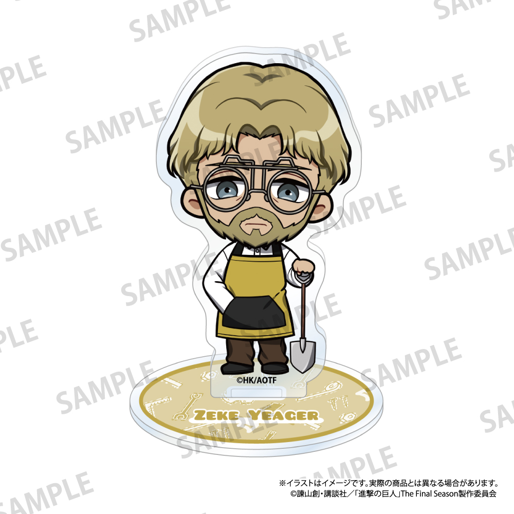 進撃の巨人　アクリルスタンド　ジーク・イェーガー（ミニキャラ）（ＤＩＹ）
