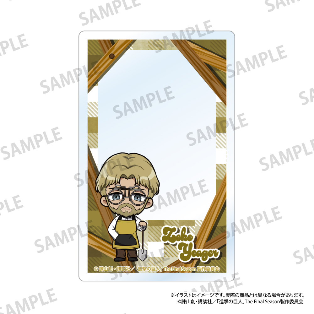 進撃の巨人　アクリルカード　ジーク・イェーガー（ミニキャラ）（ＤＩＹ）