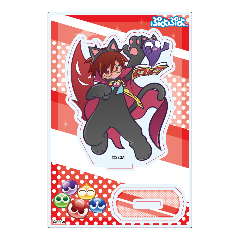 ぷよぷよ　アクリルスタンド にゃんこのあやしいクルーク