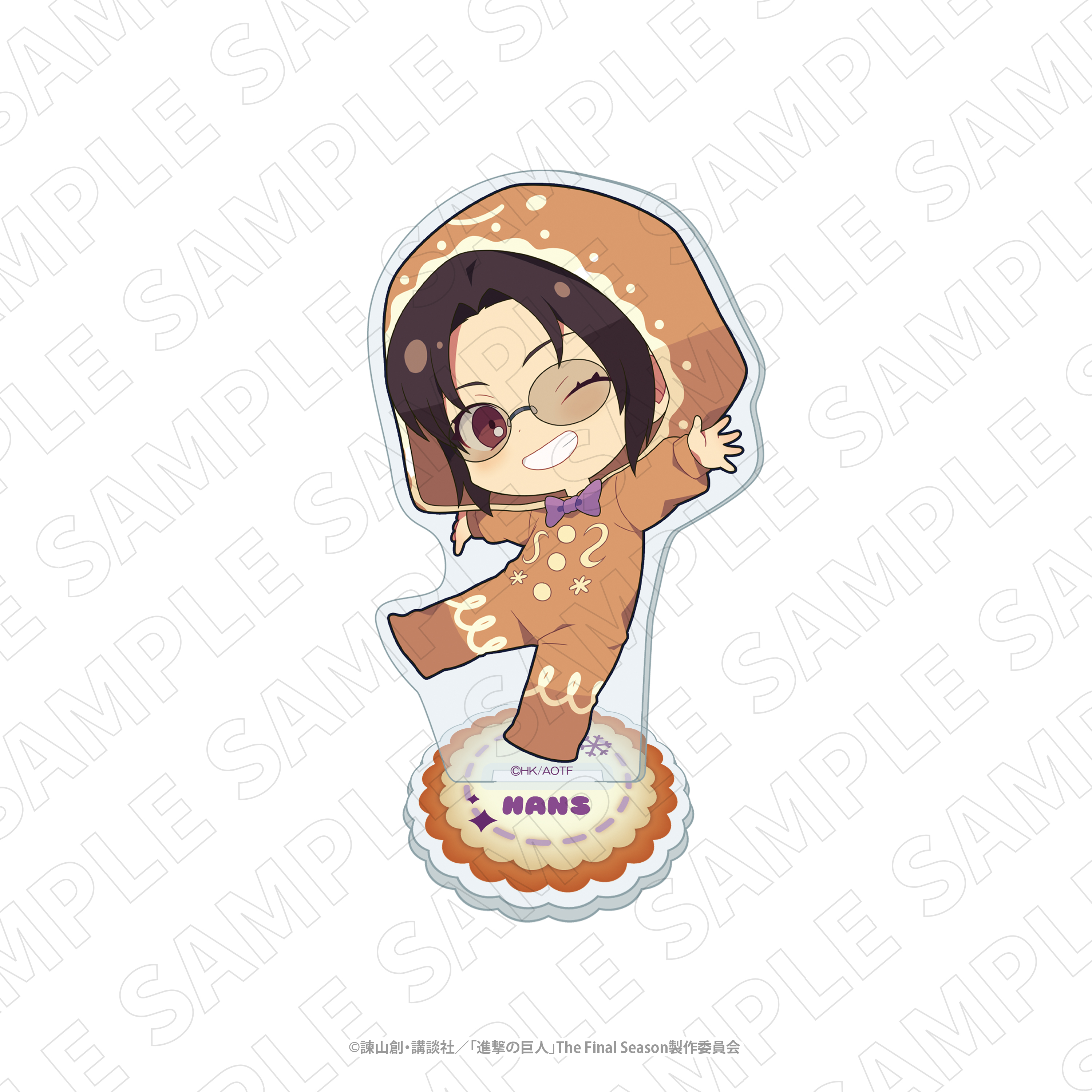 3 o'clock　進撃の巨人　ミニキャラBIGアクリルスタンド（ハンジ）