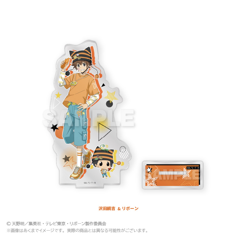 家庭教師ヒットマンREBORN!　アクリルスタンド Decorative style ver.　沢田綱吉&リボーン