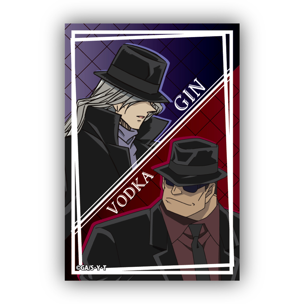 名探偵コナンスクエア型缶バッジＶｏｌ．３　ジン＆ウォッカ