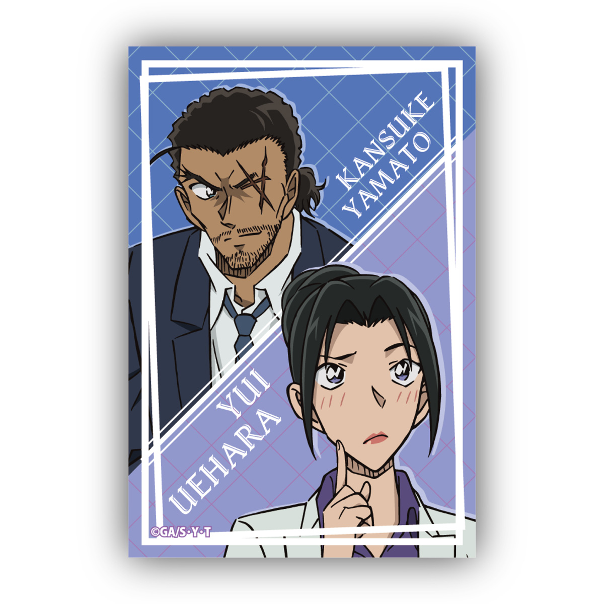 名探偵コナンスクエア型缶バッジＶｏｌ．３　大和敢助＆上原由衣